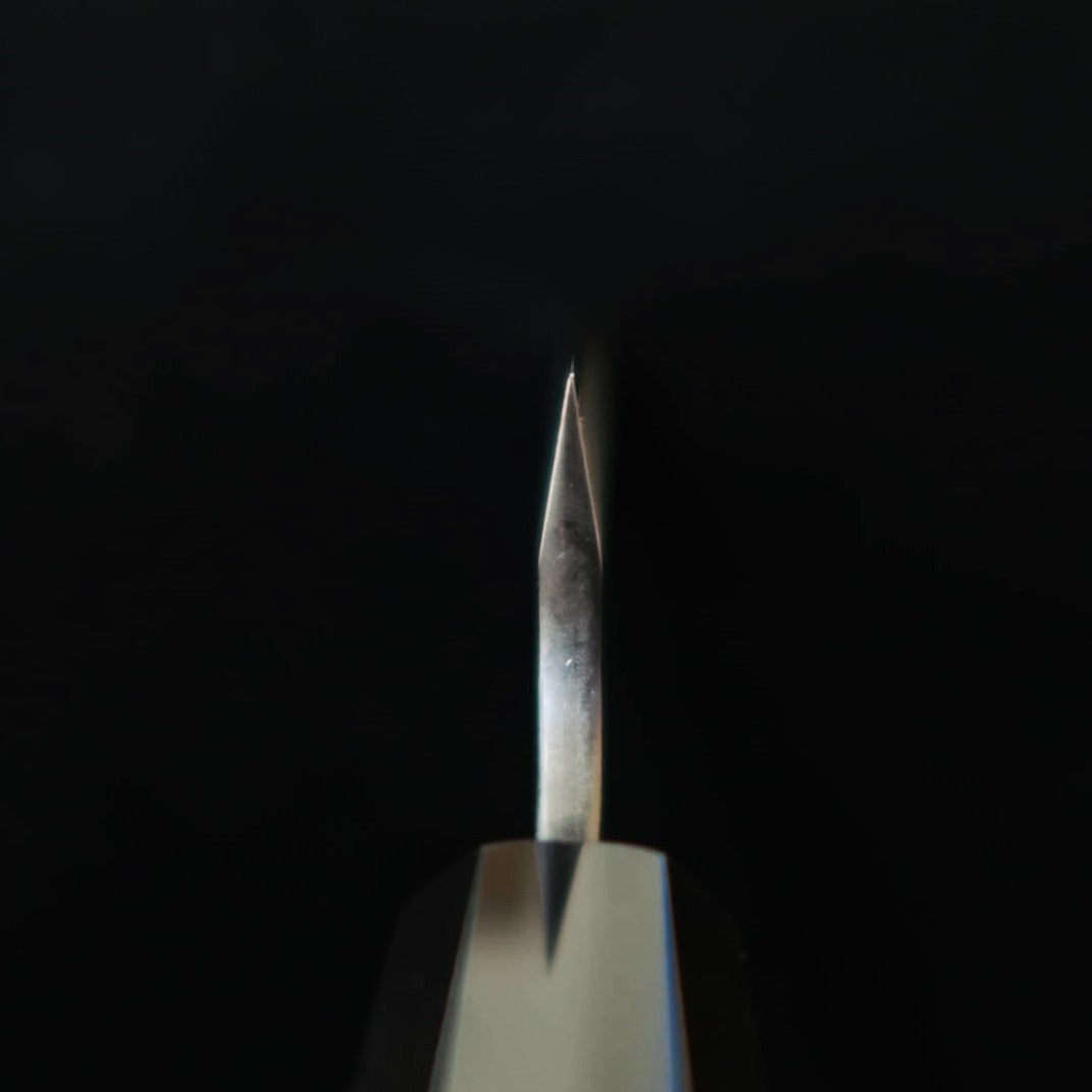 NIGARA, atelier de forge Futakawa Hamono, petty SG2, martelé, finition kuro-uchi, manche octogonal en teck (150 mm)