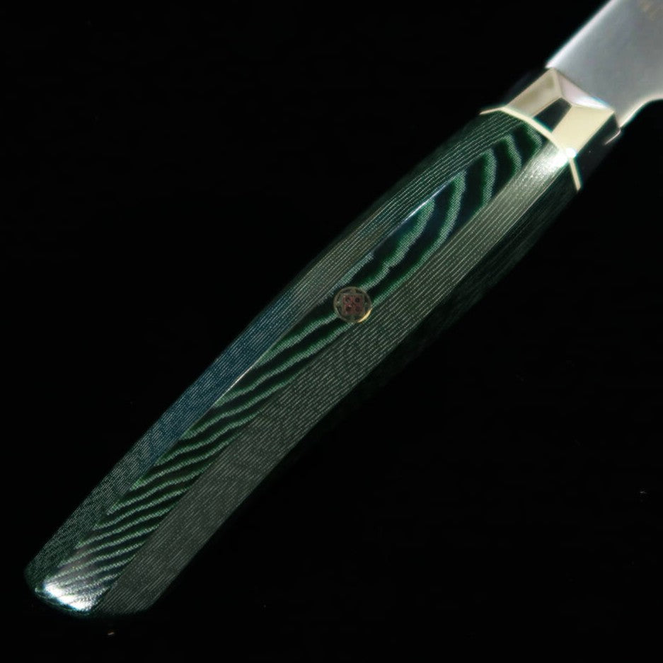 [New Standard] ZANMAI MCUSTA Santoku Revolution 3 Green (180mm)