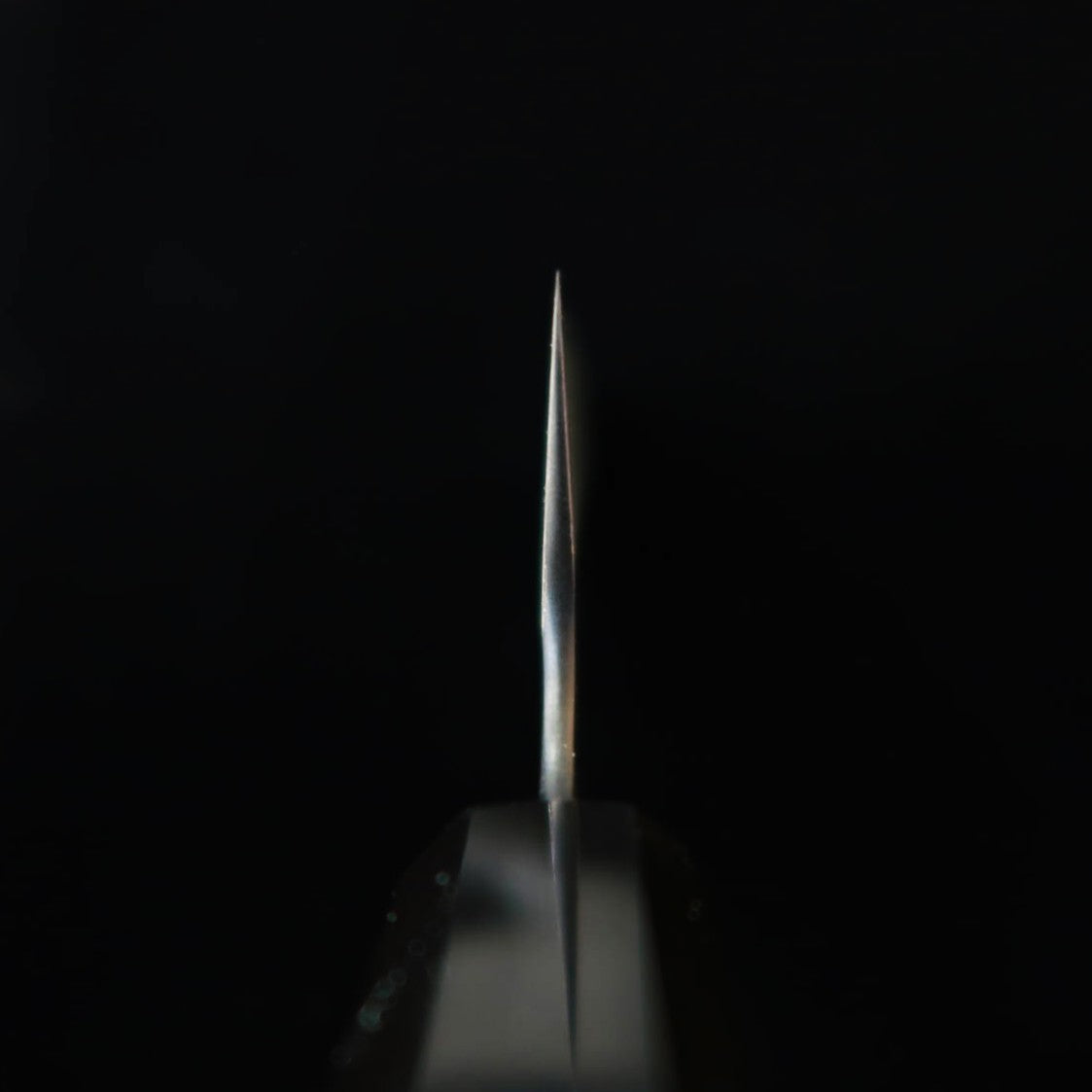 Nigara Cutlery Forging NIGARA Santoku Knife SG2, Hammered Black Finish, Wenge Octagonal Handle (180mm)