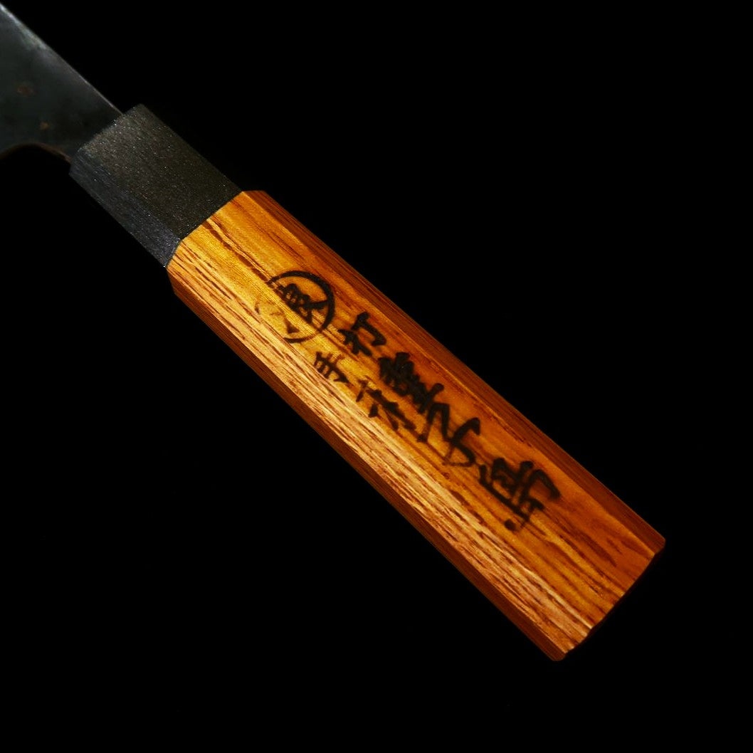 池浪刃物 IKENAMI HAMONO 白紙一号 ステン割込 樫柄 菜切 (170mm)