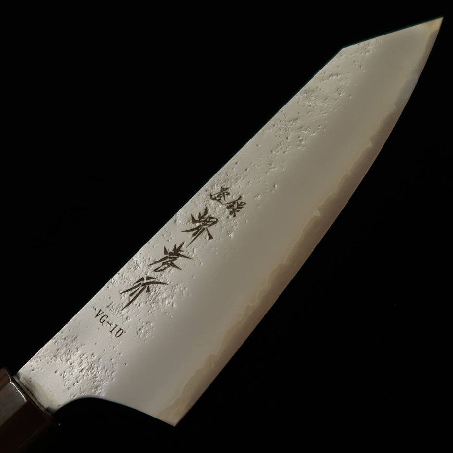 Sakai Takayuki SAKAITAKAYUKI santoku tipo ken japonês VG10, acabamento nashiji, cabo octogonal integral em ébano (160 mm)
