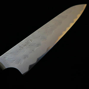 Nigara Hamono Tannōjo NIGARA – Petty Aogami Super martelé, manche octogonal en wengé (150 mm)