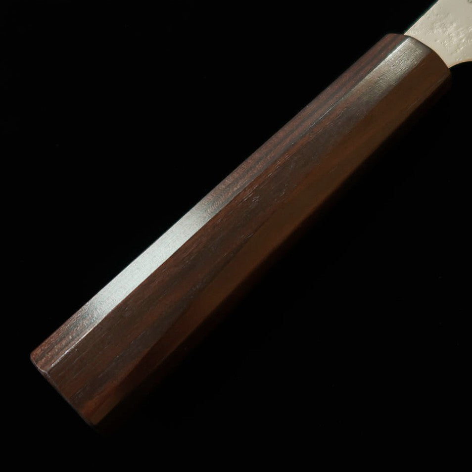 Sakai Takayuki SAKAITAKAYUKI santoku tipo ken japonês VG10, acabamento nashiji, cabo octogonal integral em ébano (160 mm)