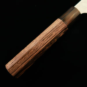 Nigara Hamono Tannōjo NIGARA – Petty Aogami Super martelé, manche octogonal en wengé (150 mm)