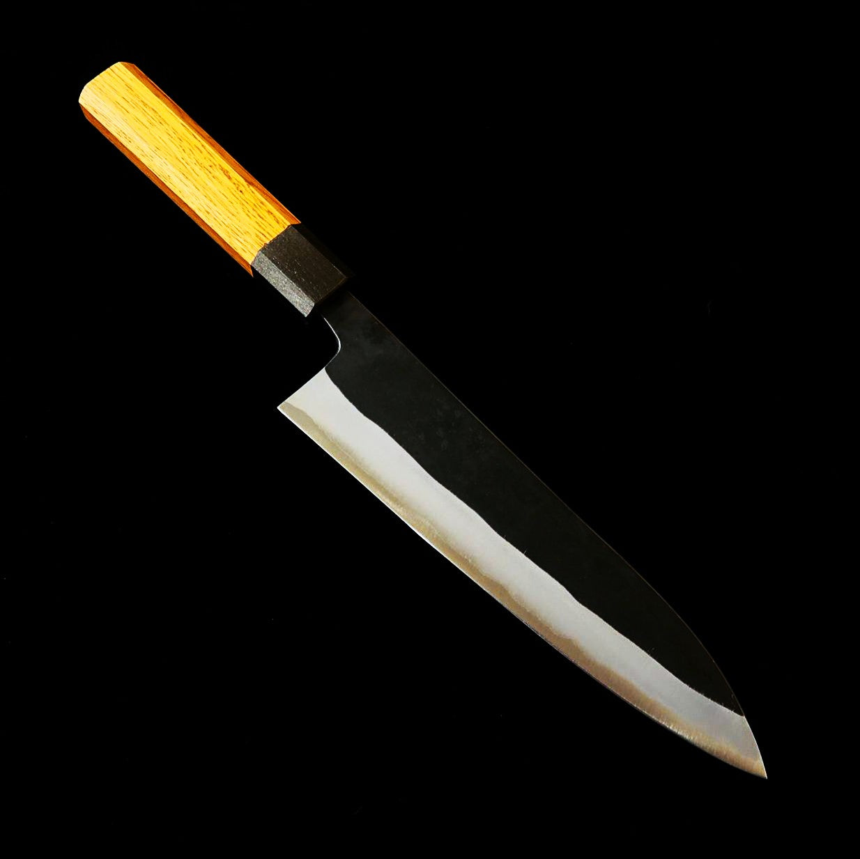 池浪刃物 IKENAMI HAMONO 白紙一号 ステン割込  樫柄 万能包丁 (130-180mm)