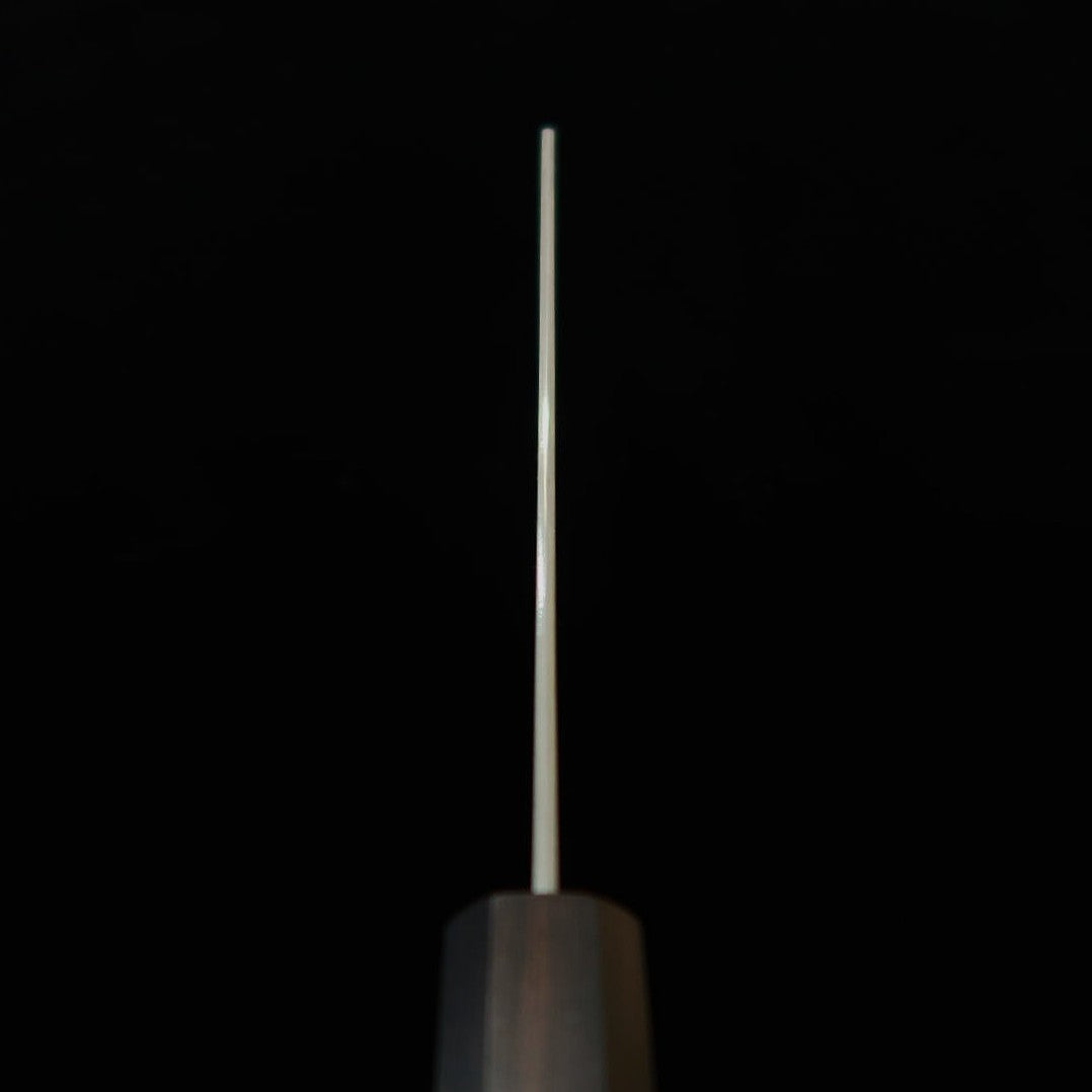 Couteau Kiritsuke Nakiri Nigara (Nigara Hamono), série Anmon, acier SG2, manche octogonal monobloc en ébène (180 mm)