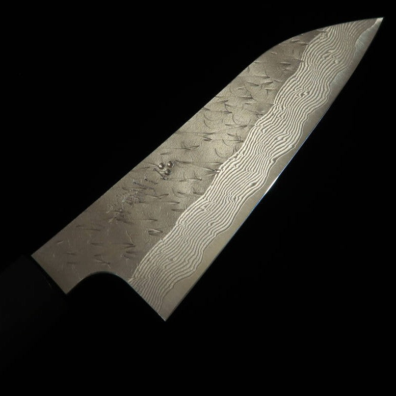 NIGARA SPG STRIX Martilleado Damasco Petty mango de palisandro (120/150 mm)
