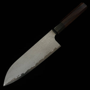 NIGARA, VG XEOS, Santoku, Damas martelé, manche en bois de rose (170 mm)