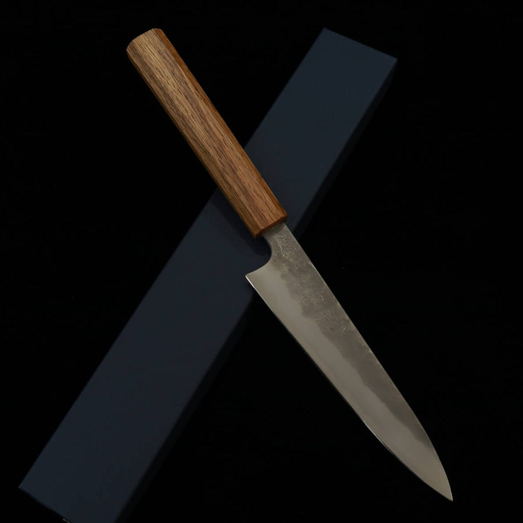 Miura MIURA Petty Acier bleu n°2 finition Nashiji, manche en chêne (150 mm)