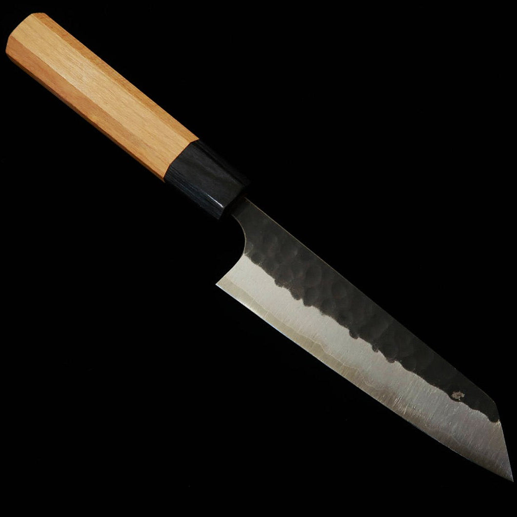 Ko-bunka MASAKAGE Koishi Aogami Super, Hammered Finish, American Cherry Handle Knife (135mm)