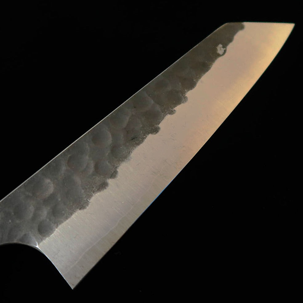 Masakage MASAKAGE Koishi petit bunka Aogami Super, damas martelé, finition kuro-uchi, manche en merisier américain (135 mm)
