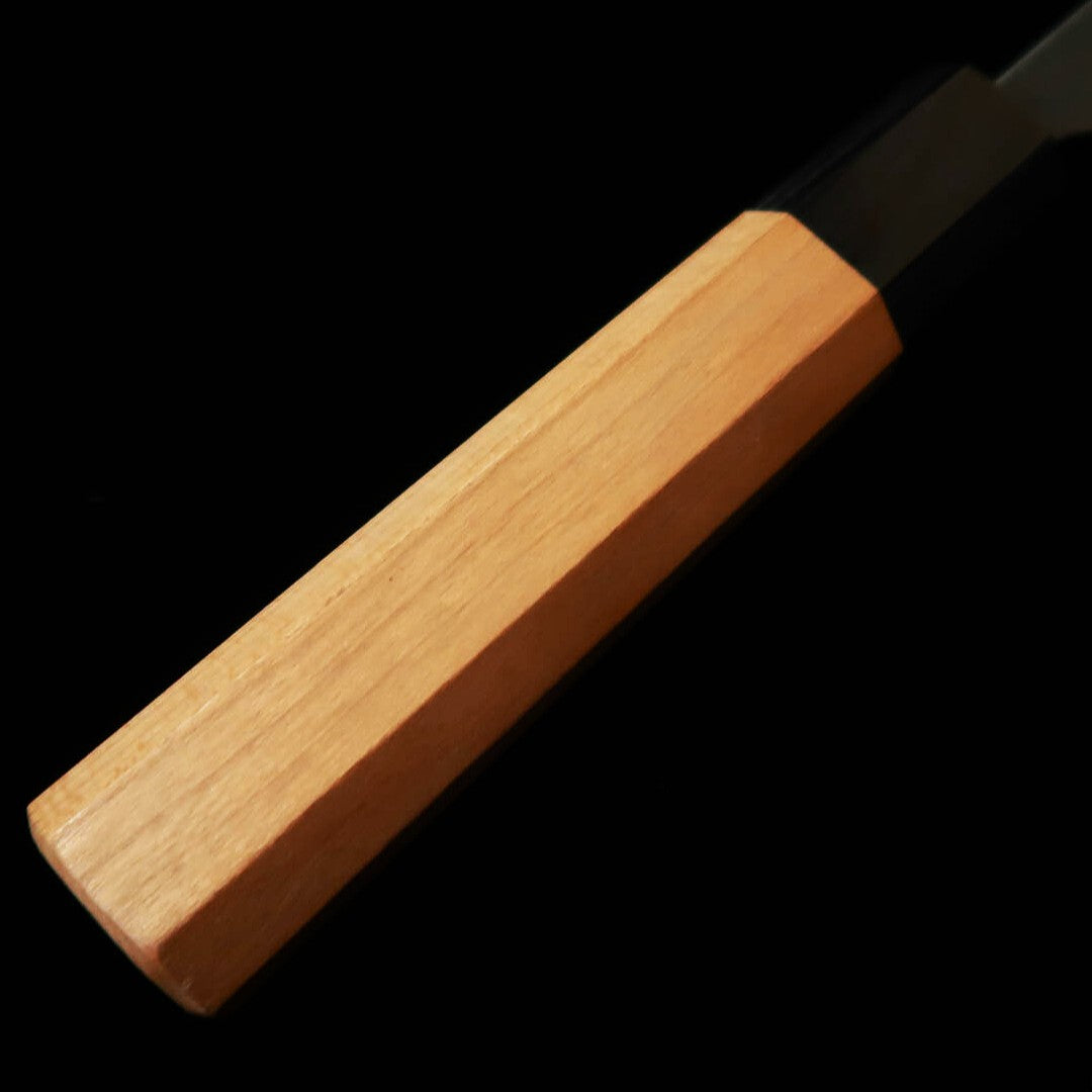 Masakage MASAKAGE Koishi petit bunka Aogami Super, damas martelé, finition kuro-uchi, manche en merisier américain (135 mm)