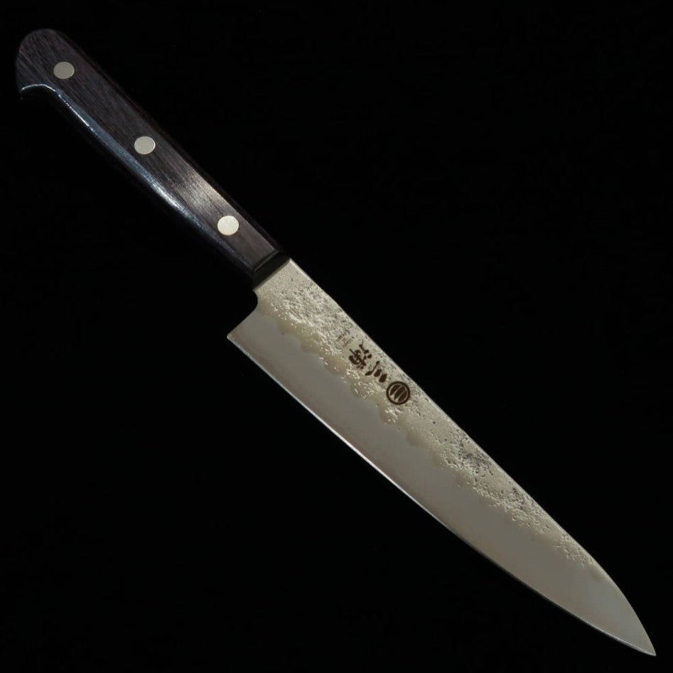 MIURA Miura Petty acero Gin-3 acabado mate con motivo púrpura (135 mm)