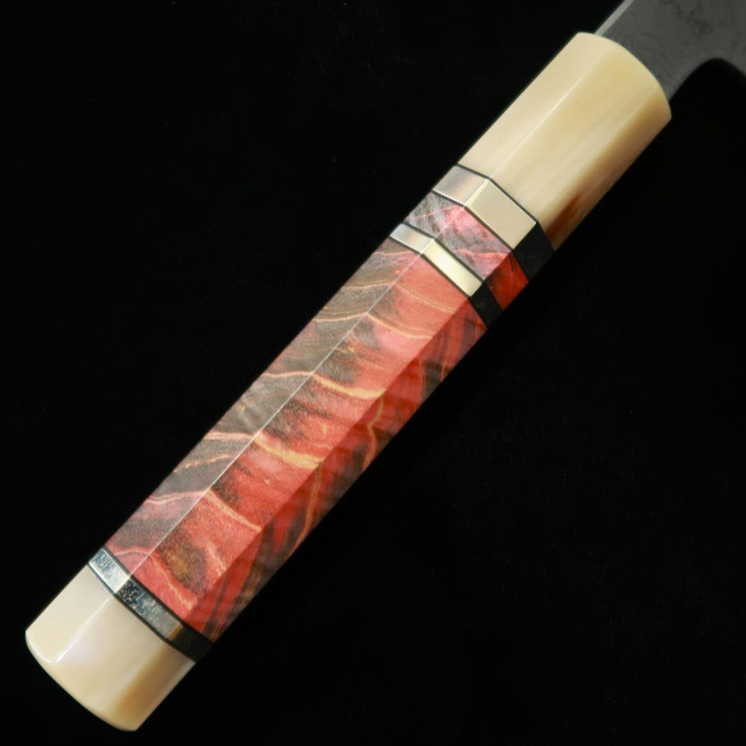 KAGEKIYO Kagekiyo Acero azul nº1 damasco ennegrecido mango personalizado cuchillo de chef (240 mm)