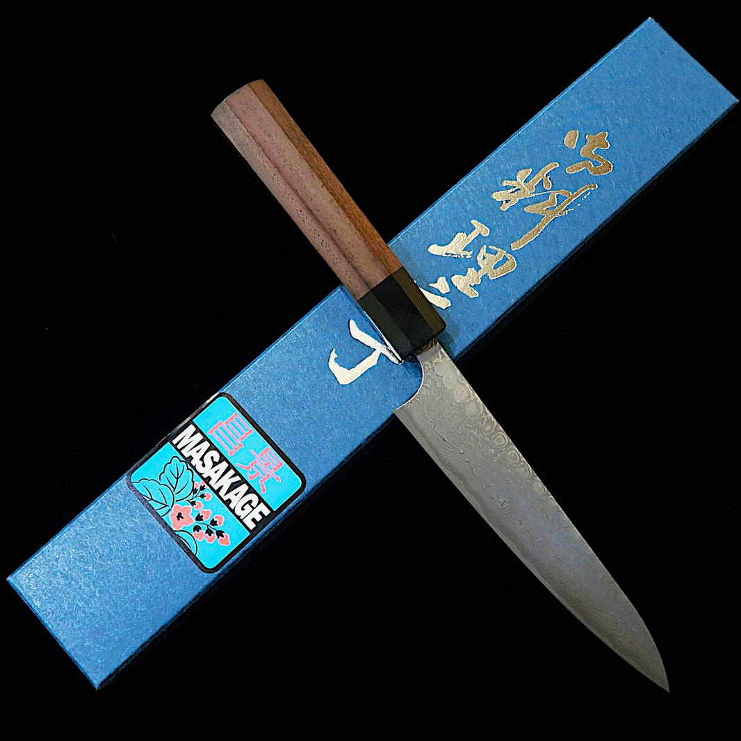 Petty MASAKAGE Cloud VG10 Damascus with Rosewood Octagonal Handle (150mm)