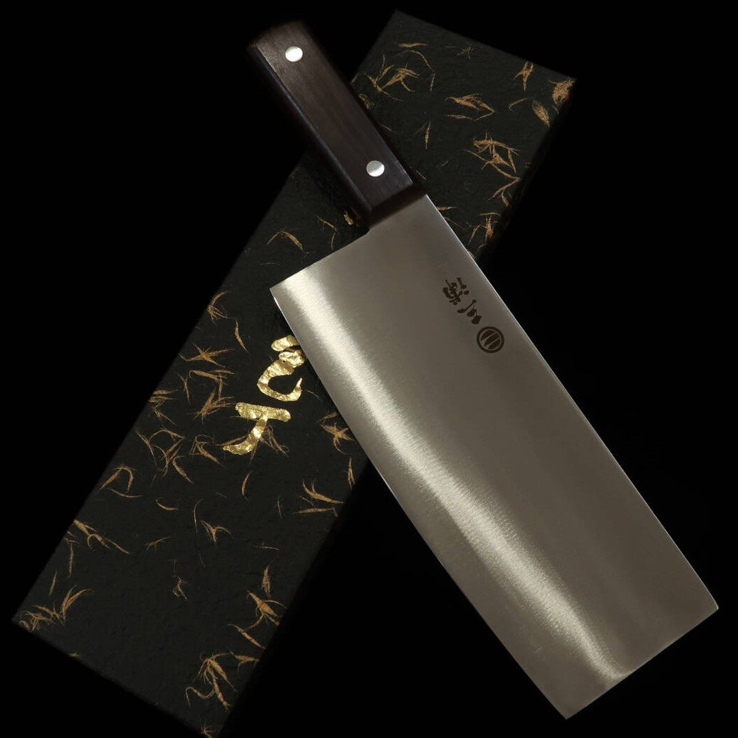 MIURA Miura Faca Chinesa SK Aço Maciço Cabo de Jacarandá (220mm)