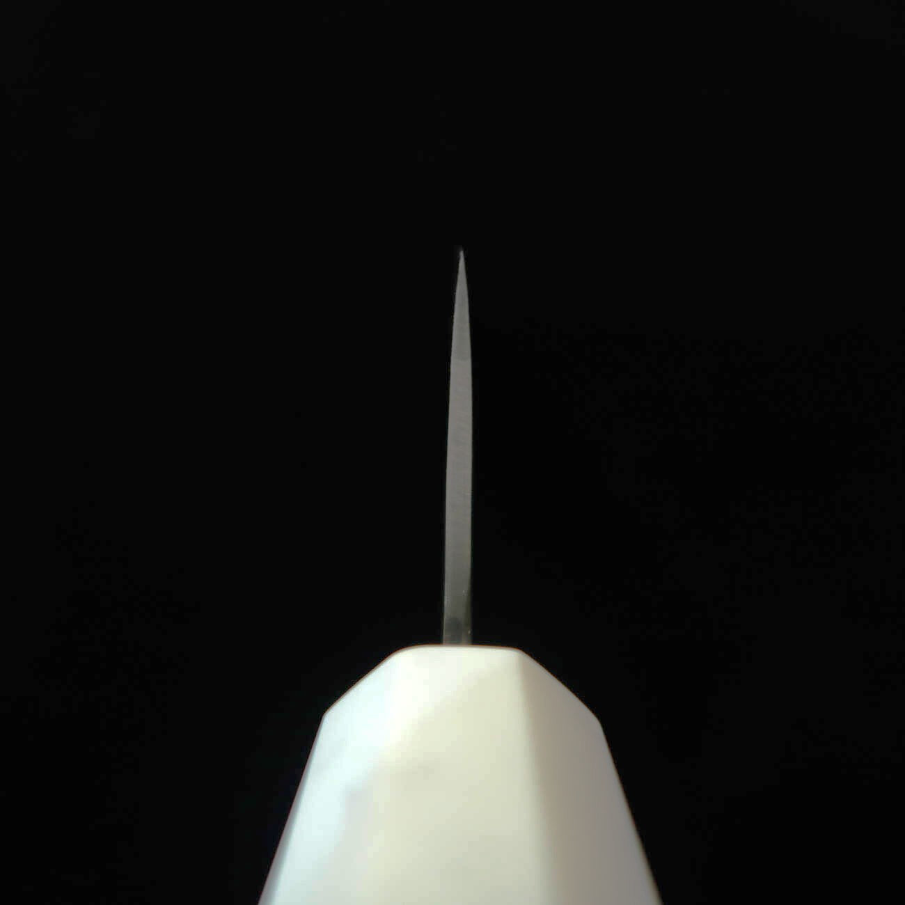 Couteau Bunka/Santoku Miura (Acier Aogami #2 / Plaquage Inox Nickel Damas / Manche Noyer) (165 mm)