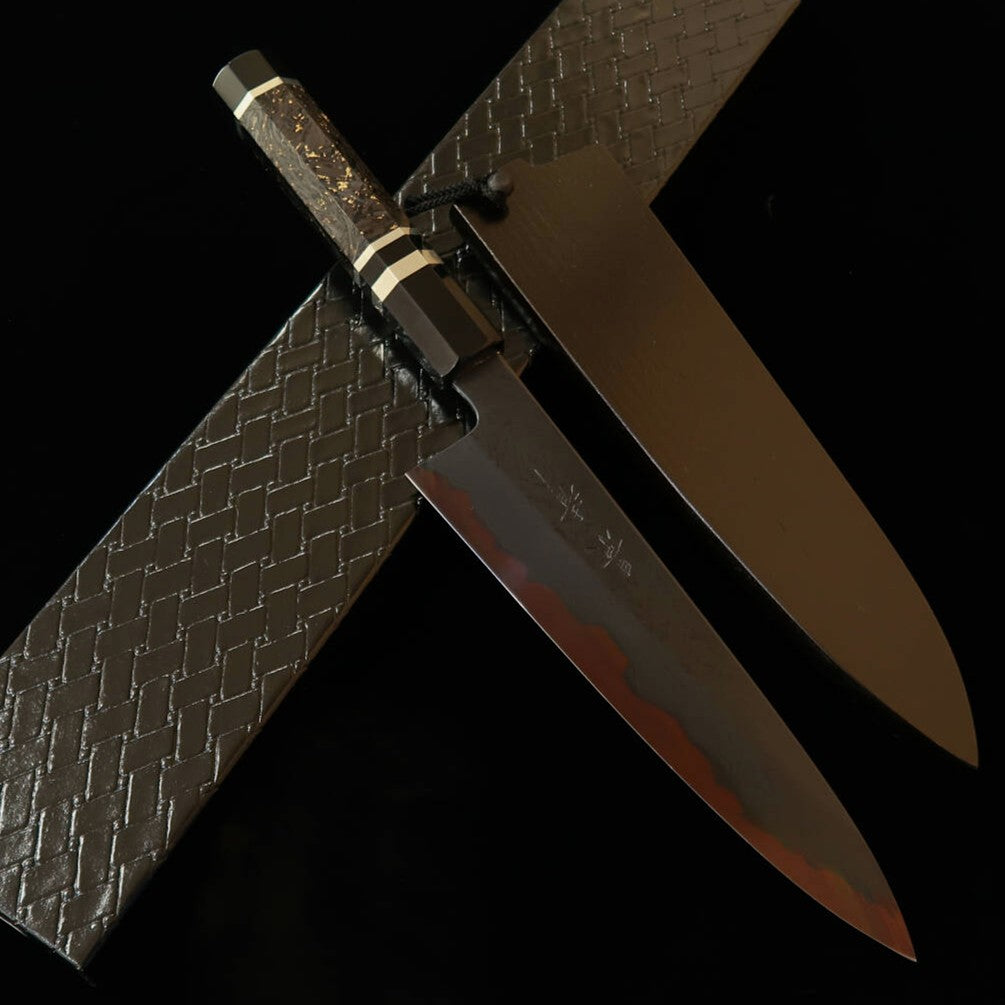 KAGEKIYO Aogami No. 1 Black Damascus Gyuto with Custom Handle (210mm)