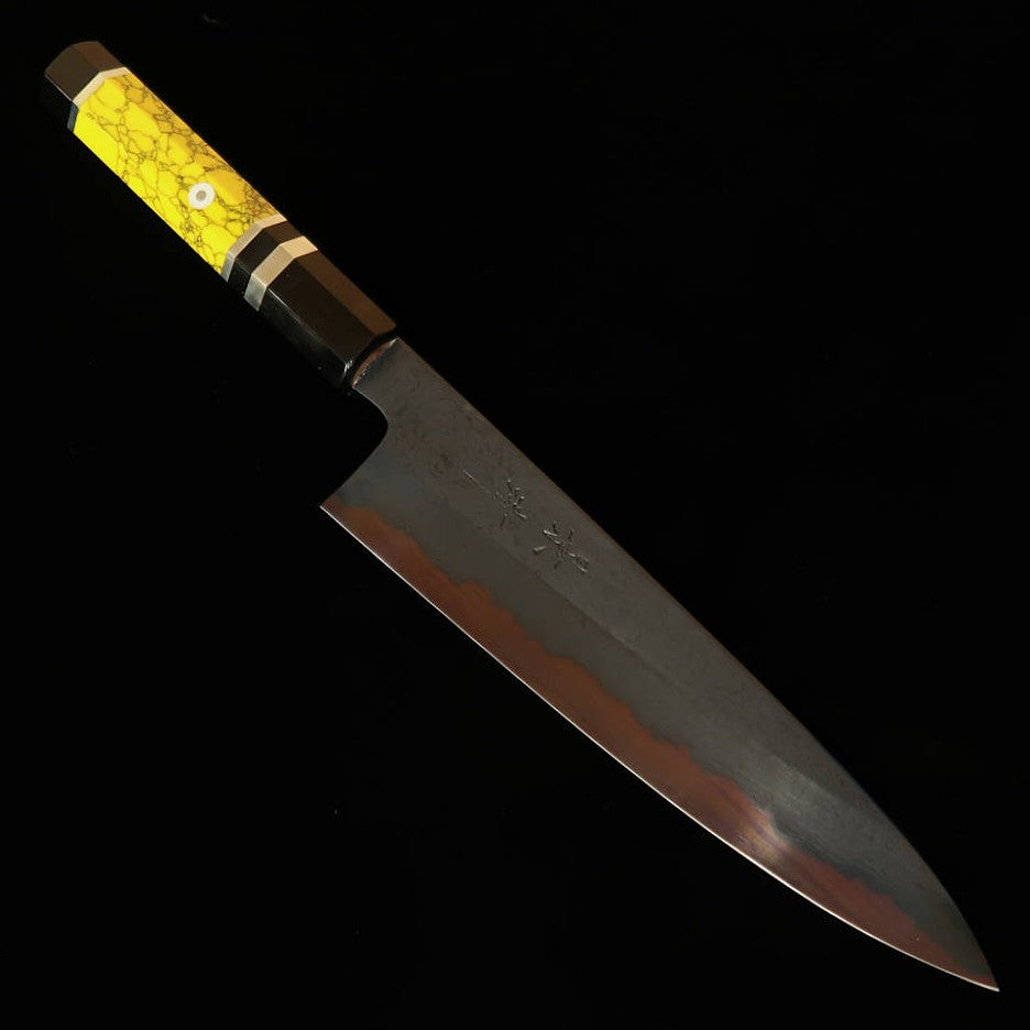 KAGEKIYO Aogami No. 1 Black Damascus Gyuto with Custom Handle (210mm)