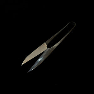FUJI SHIKA Thread shears (Nigiri-Basami), Kurouchi Ibushi Finish, Long Blade, Boxed (105mm)