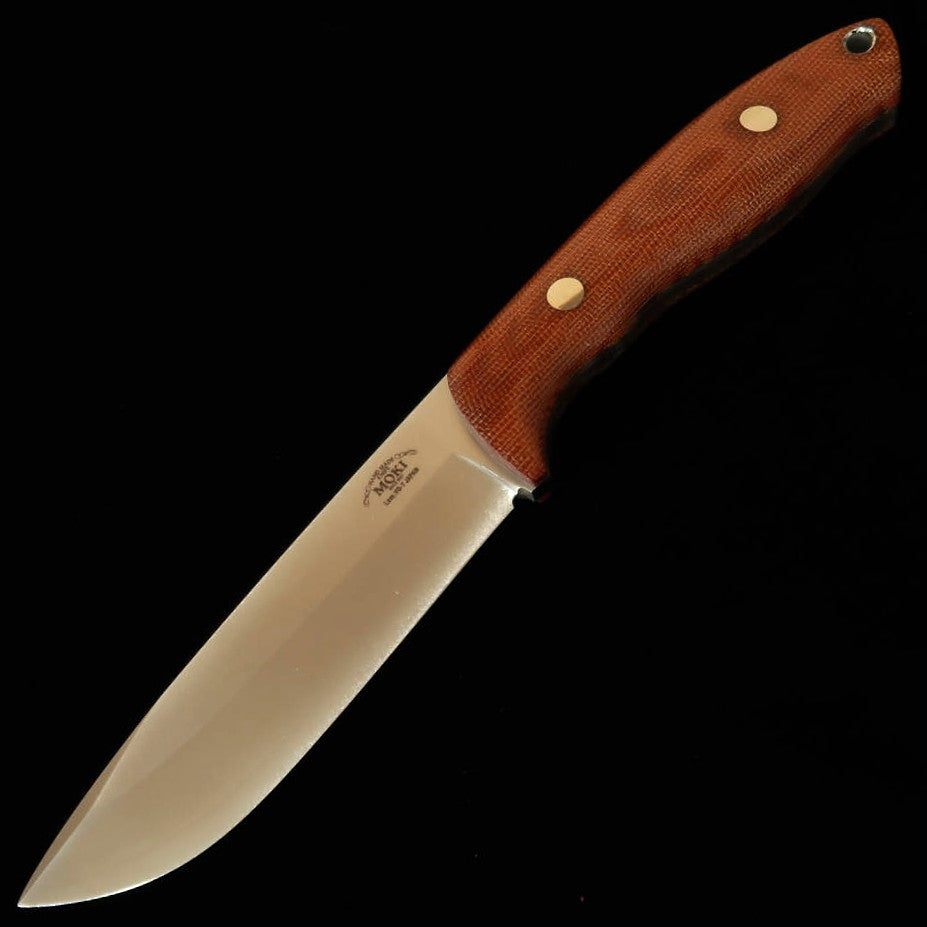 MOKI Berg (convex grind) MK-2021NBCM/CO VG7/LAM Micarta marrom natural (110 mm)