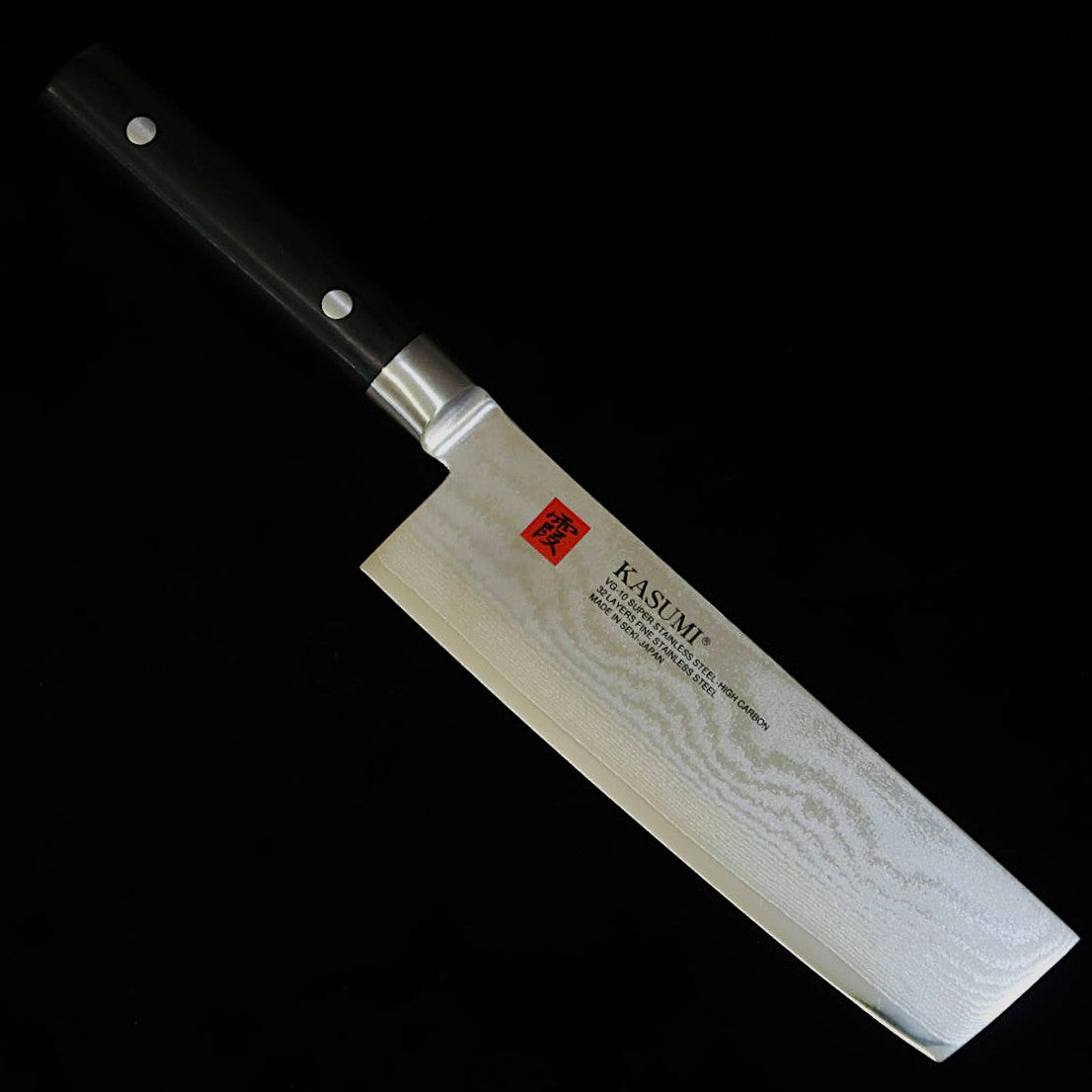 スミカマSUMIKAMA 霞 菜切 VG10 ダマスカス 黒合板柄 （170mm）