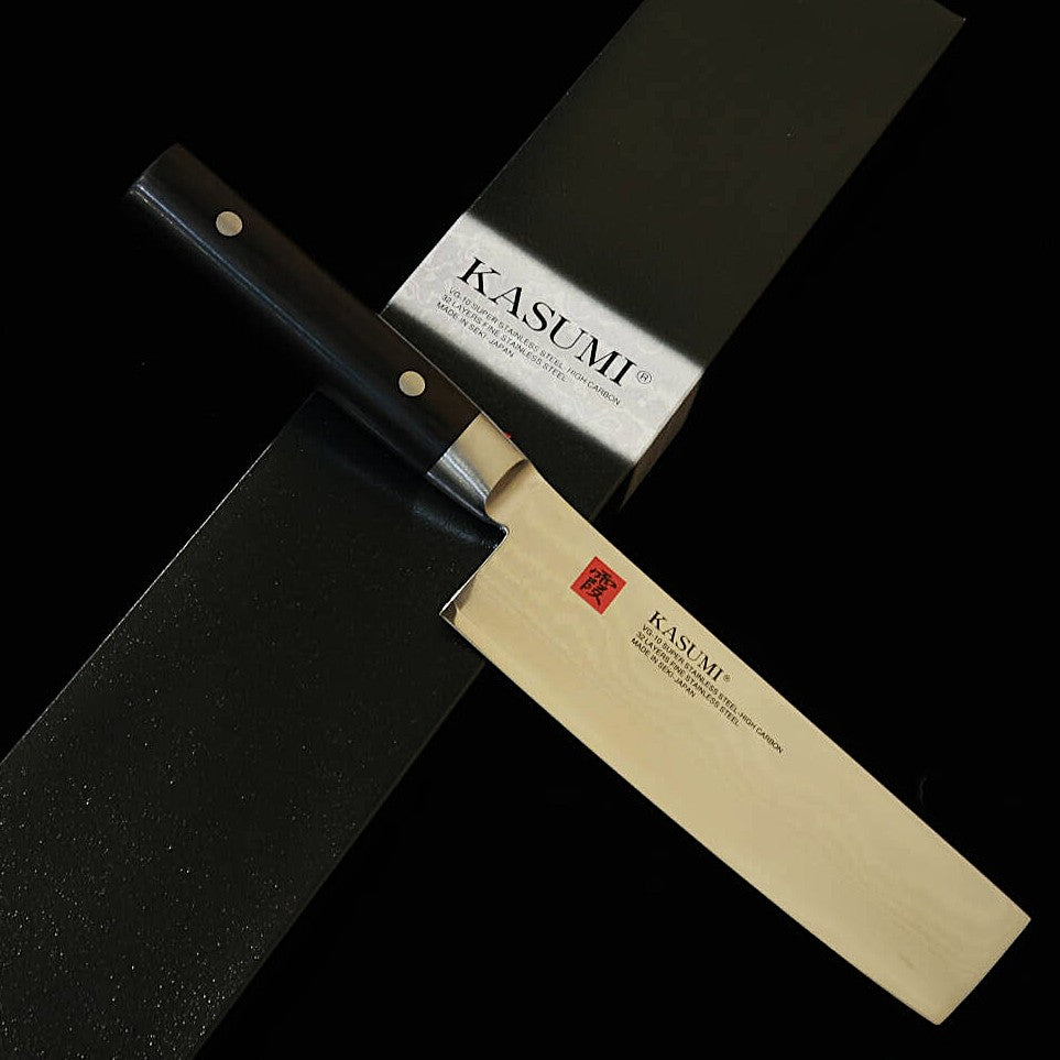 スミカマSUMIKAMA 霞 菜切 VG10 ダマスカス 黒合板柄 （170mm）
