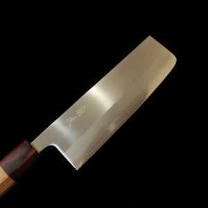 HADO Hadou Oinaru-ryu, aço branco #1, clad inox, cabo em zelkova, nakiri (165 mm)