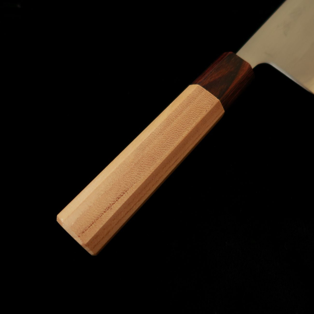 Couteau Nakiri HADO Ohryu - Acier Shirogami n°1 (Acier Carbone), Revêtement Inox - Manche en bois de Zelkova (165 mm)