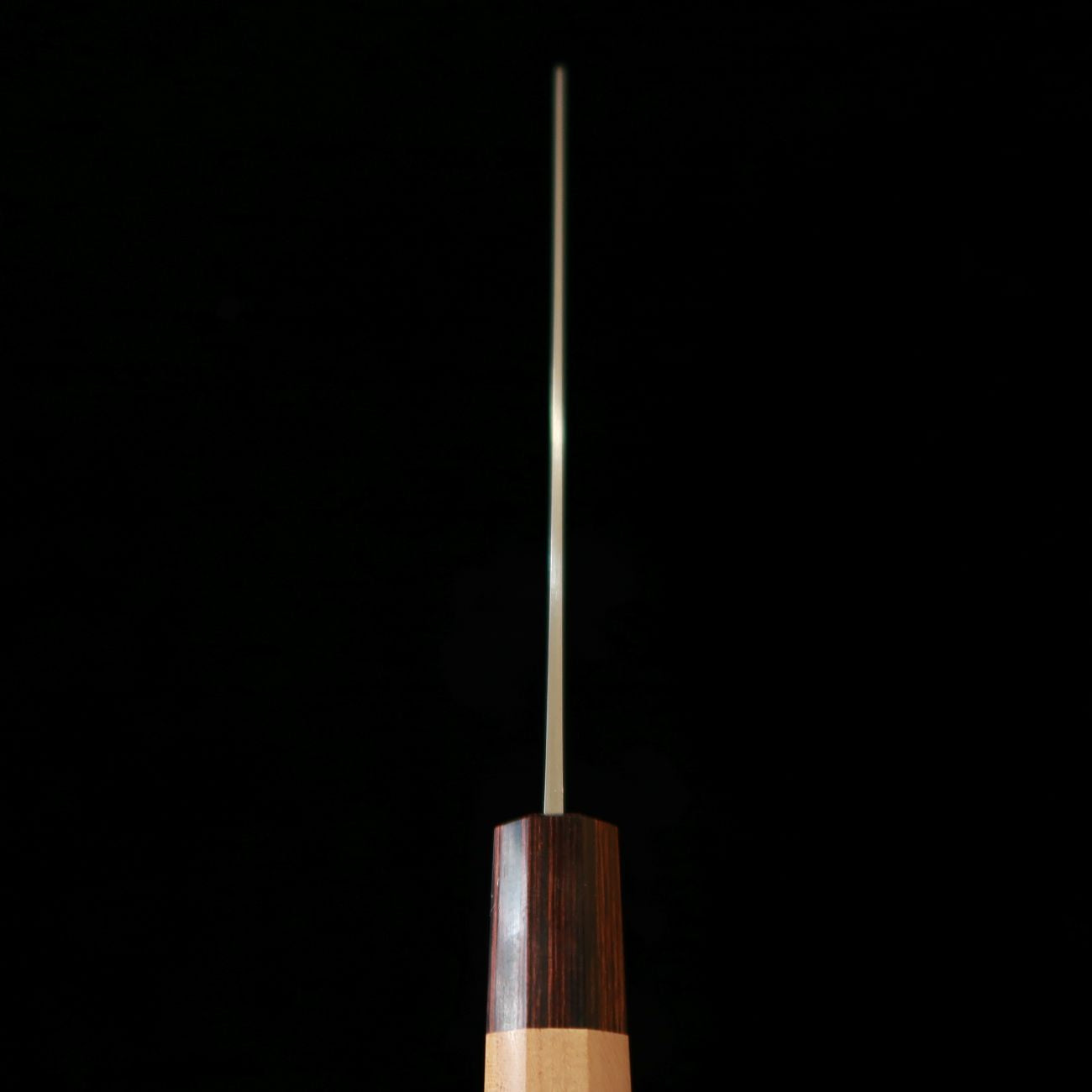 Couteau Nakiri HADO Ohryu - Acier Shirogami n°1 (Acier Carbone), Revêtement Inox - Manche en bois de Zelkova (165 mm)