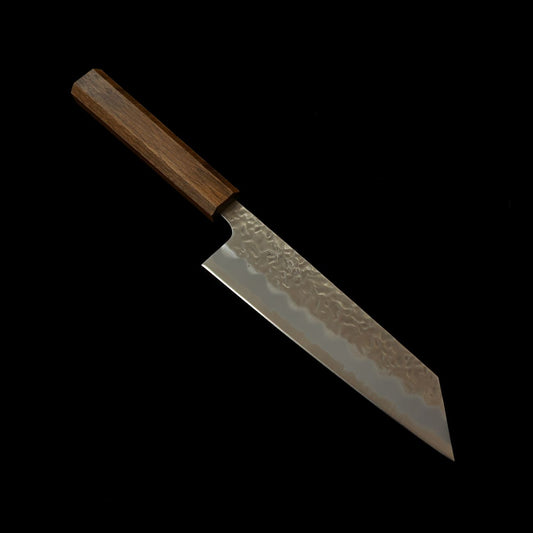 刃道 HADO 翁流  白紙一号 鎚目 ステンレスクラッド 黒樫柄 文化 (170mm)