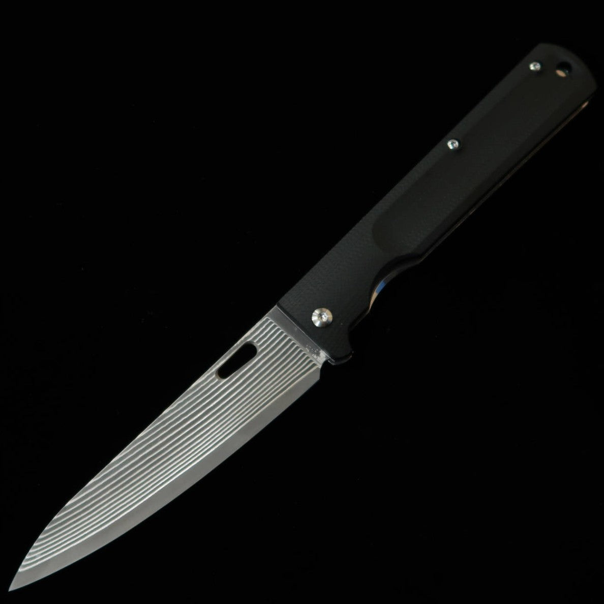 Saji Takeshi couteau petty pliant SG2 Damas noirci (150 mm)