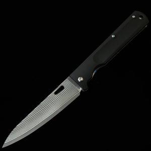 Saji Takeshi couteau petty pliant SG2 Damas noirci (150 mm)