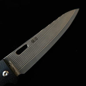 Saji Takeshi couteau petty pliant SG2 Damas noirci (150 mm)