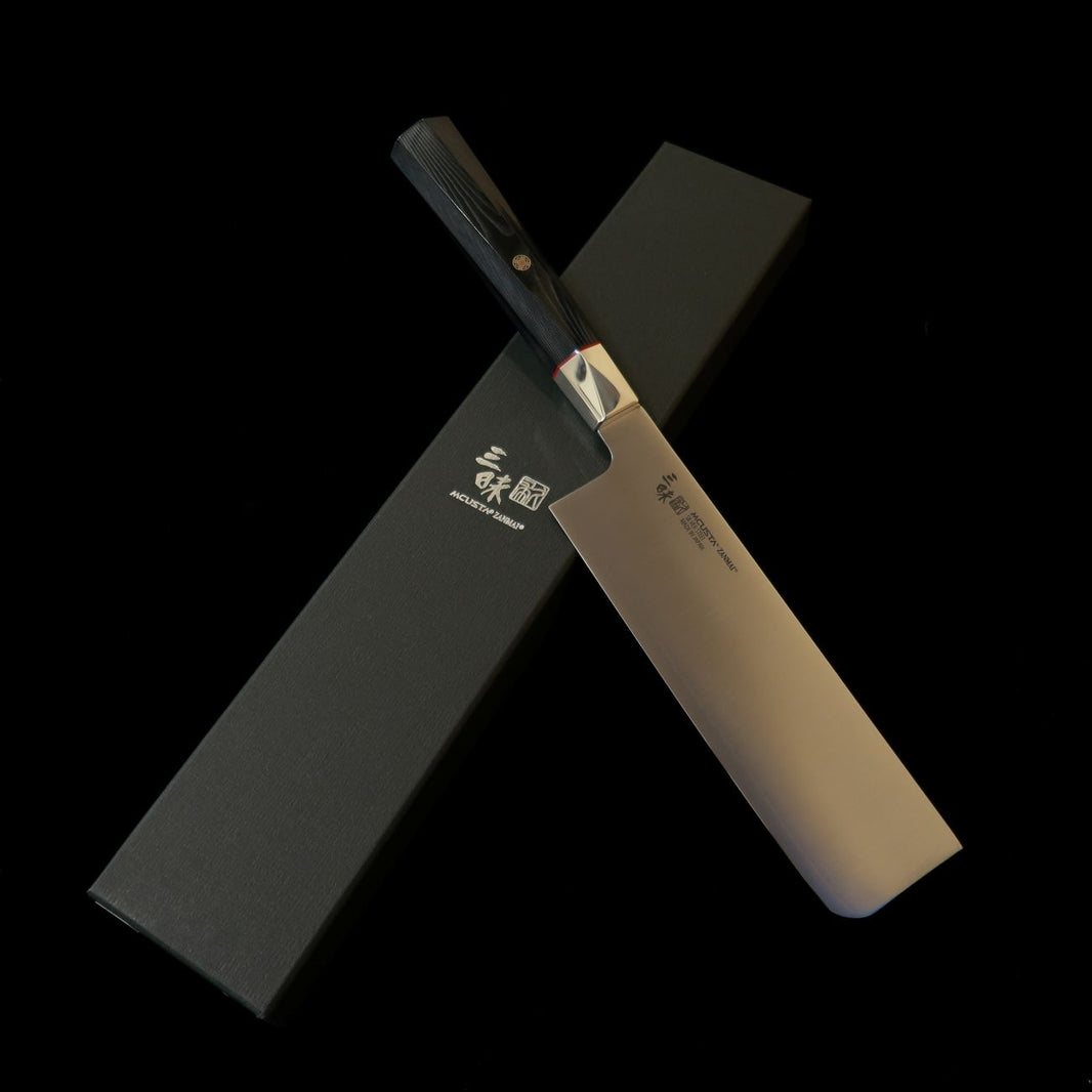[Novo padrão] MCUSTA ZANMAI Zanmai Supreme 3 Twisted nakiri (165 mm)