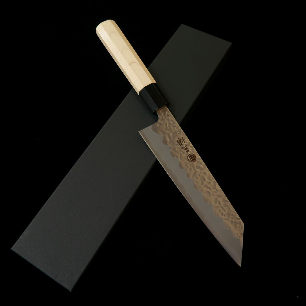 三浦MIURA 文化 白紙一号 マット メープル水牛八角柄（170mm）