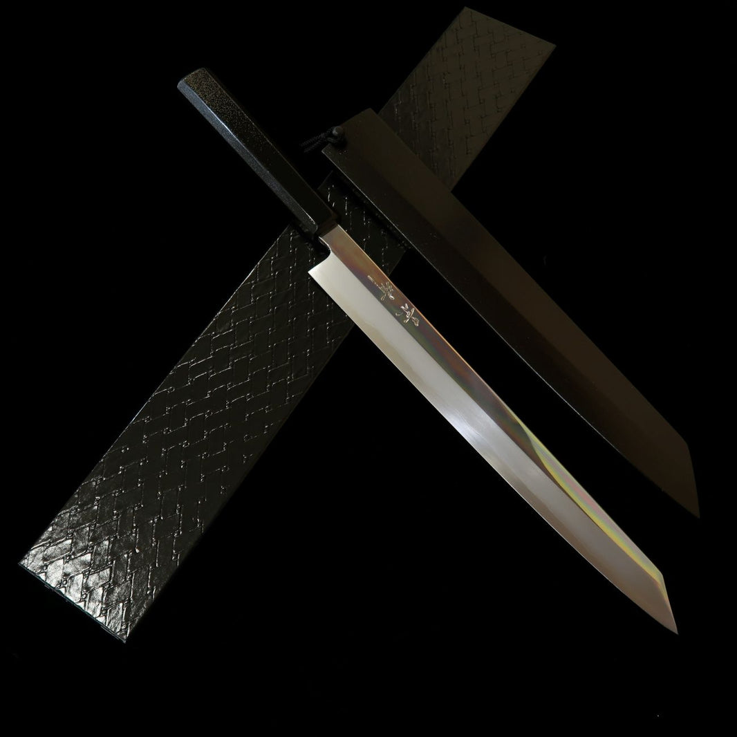 景清 KAGEKIYO VG10 鏡面 平目柄 切付柳刃 300mm