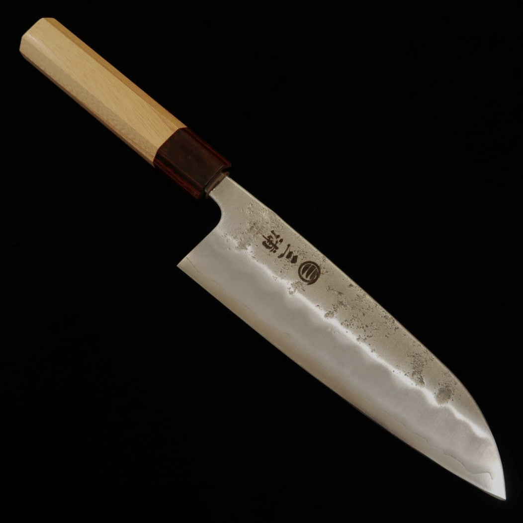 Santoku [OUTLET] MIURA Ginsan acabado nashiji