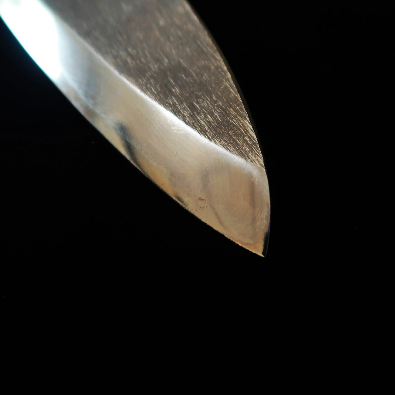 Deba [OUTLET] MIURA Shirogami No. 2, Black Finish, Paulownia Octagonal Handle (180mm) with Scratches