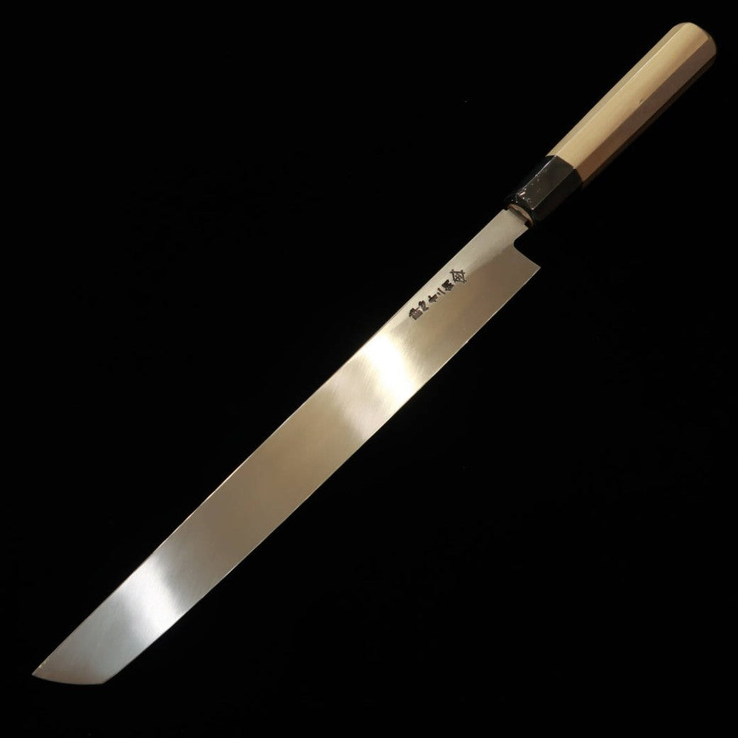 Yanagiba [OUTLET] SUISIN Shippu Kizuna Maguro series, Aogami No. 2, with an Octagonal Handle (300mm) with Scratches