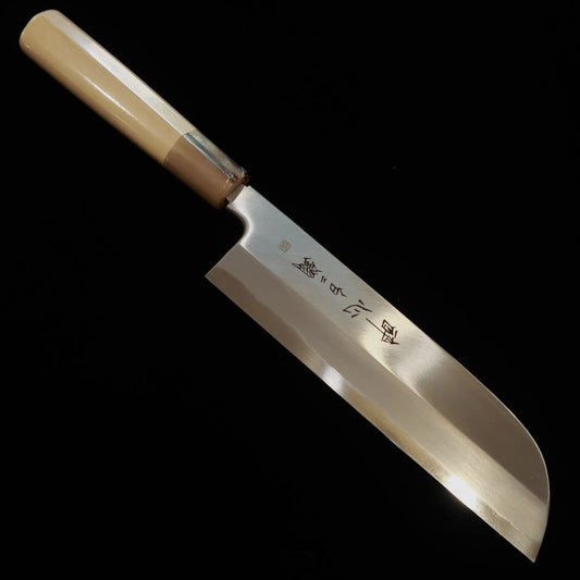 [OUTLET] SUISIN Kizuna Series Kamagata Usuha Shirogami No. 2 Knife with Chestnut-Shaped Handle (195mm) with Ike