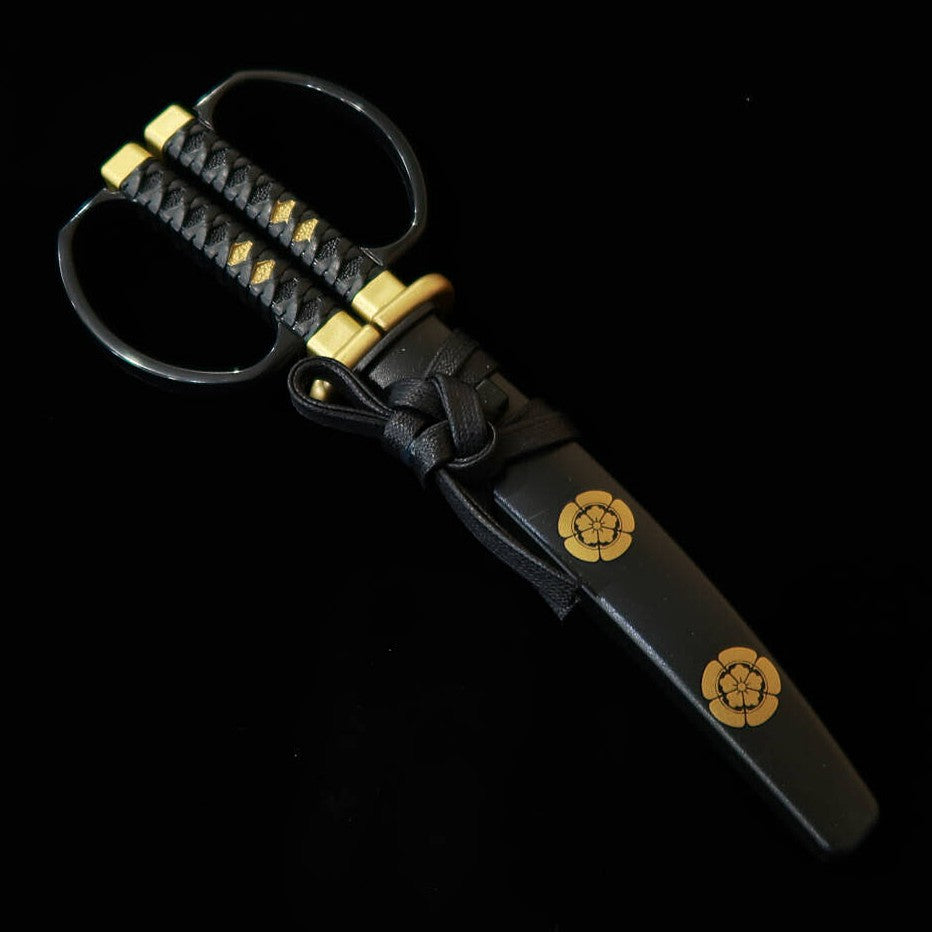 Nikken Cutlery Japanese Sword Scissors with Stand, Sanada Yukimura