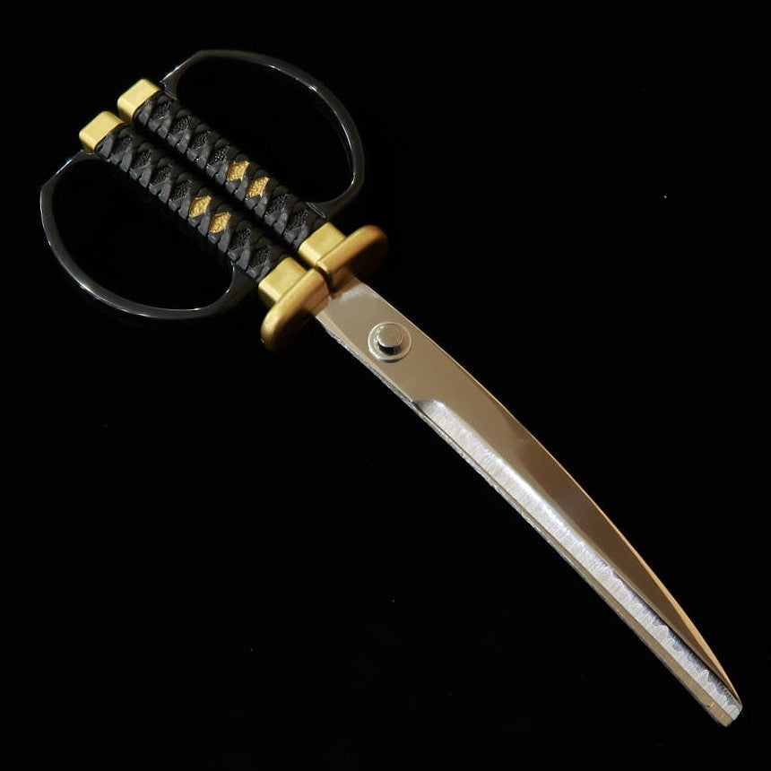 Nikken Cutlery Japanese Sword Scissors with Stand, Sanada Yukimura