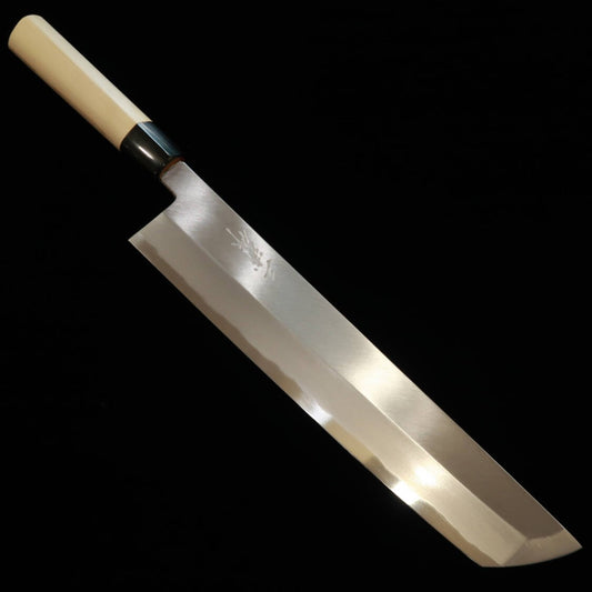 Miura Hamo Knife, Shirogami No. 2, Buffalo Buffalo Round Handle (330mm)