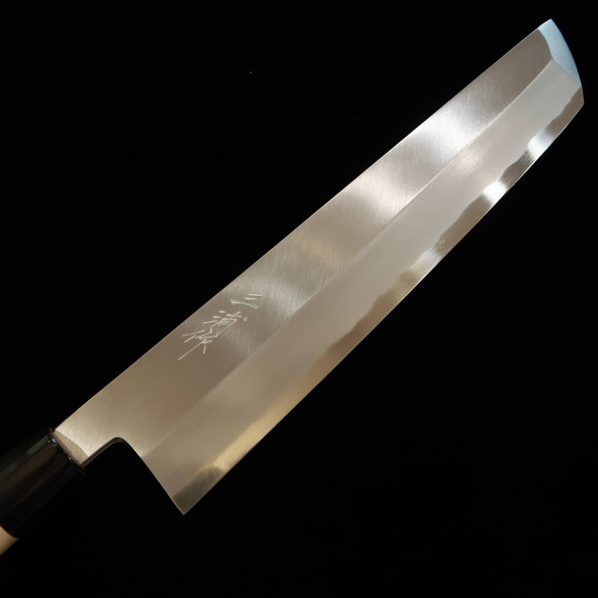 Miura Hamo Knife, Shirogami No. 2, Water Buffalo horn Handle (330mm)
