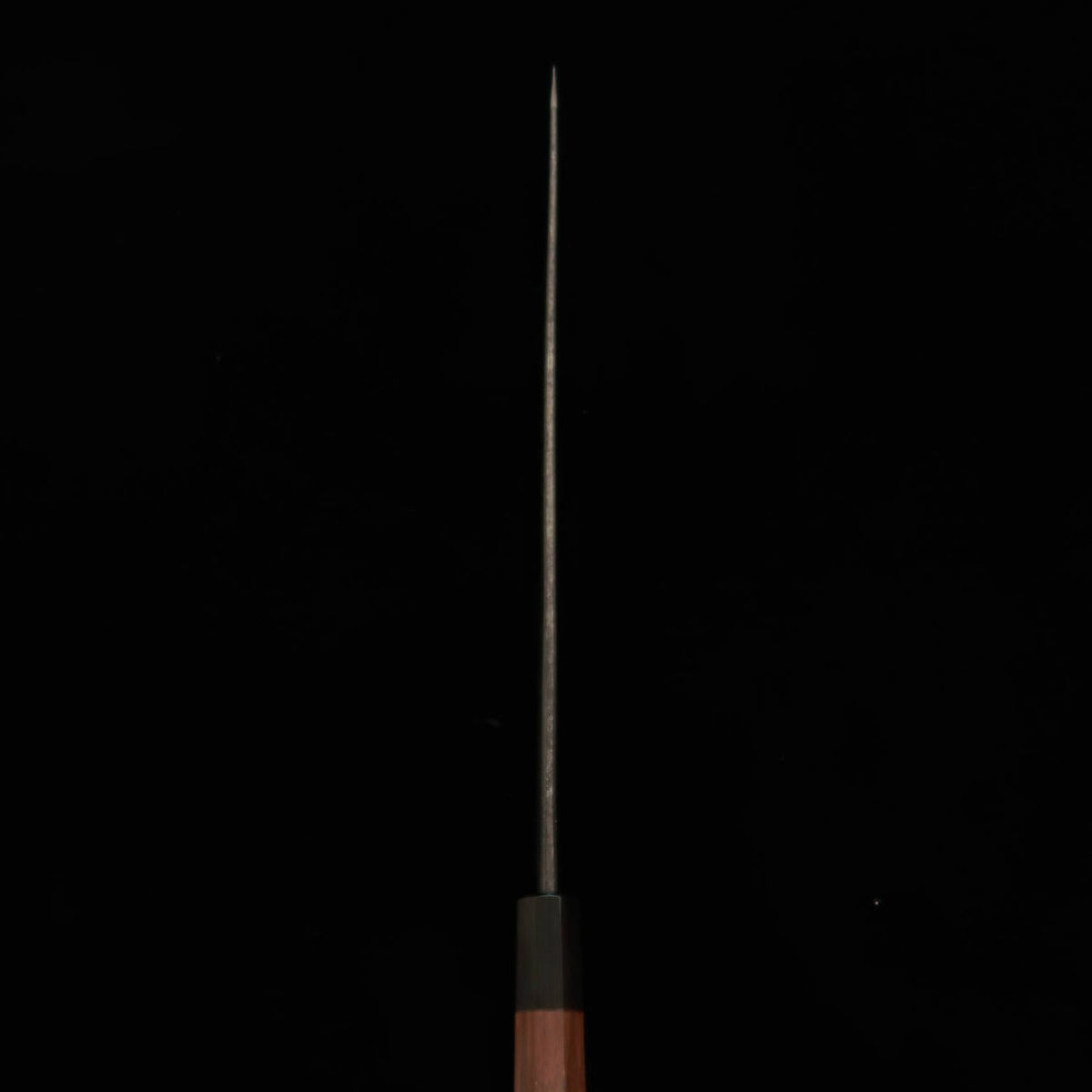 Miura MIURA by Shindo Sujihiki de punta redondeada Aogami No.2 acabado negro, mango octogonal de palisandro rojo (270/300 mm)