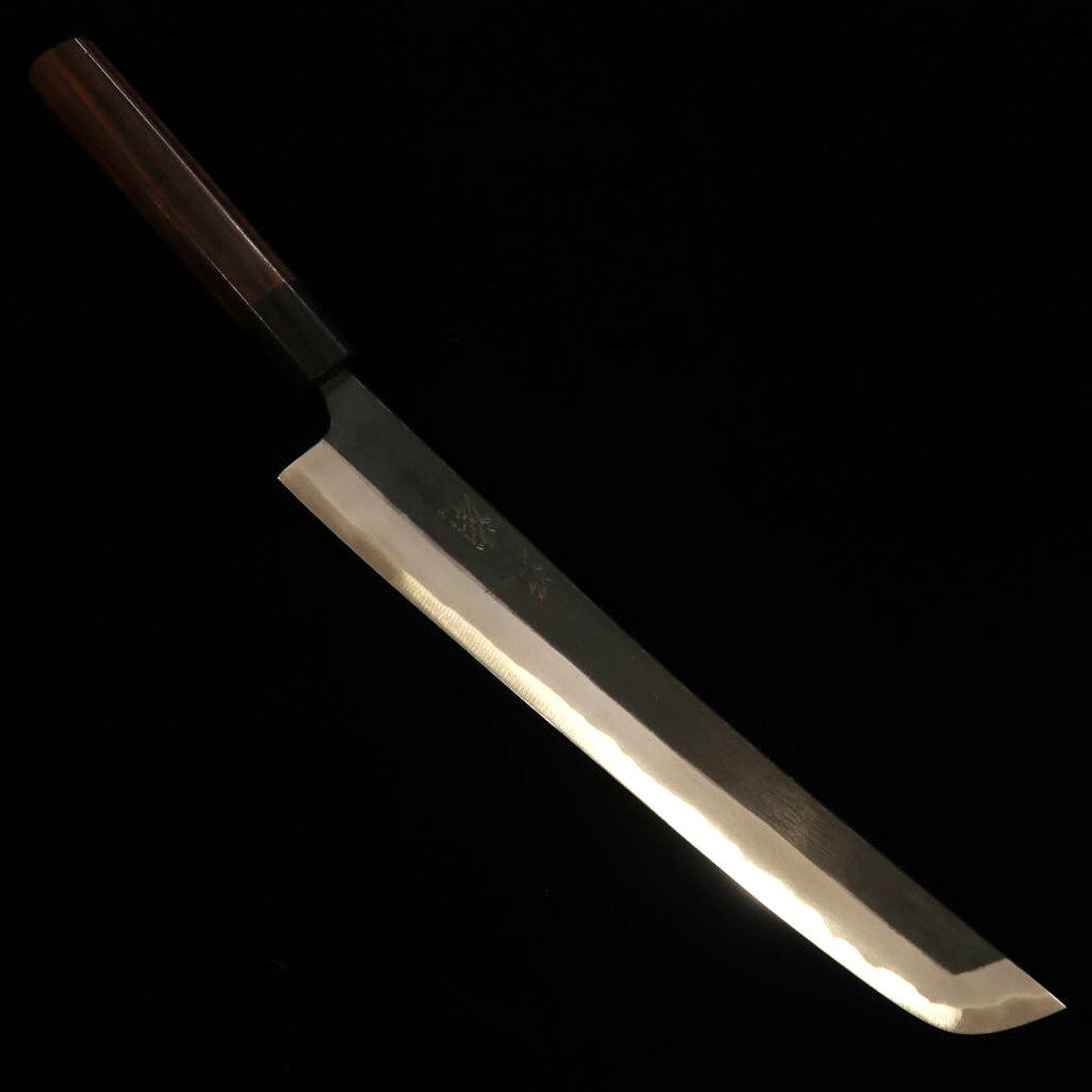 Miura MIURA by Shindo sujihiki punta redondeada Aogami nº2, mango octogonal de ébano (240-330 mm)