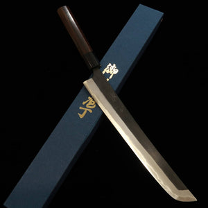 MIURA by Shindo Saki-maru Sujihiki Aogami #2 Cabo de Ébano Octogonal (240-330mm)