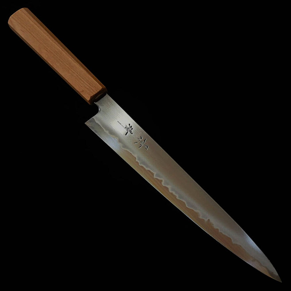 KAGEKIYO – Gamme supérieure, Shirogami n°2, manche octogonal en cerisier, sujihiki japonais (240 mm)