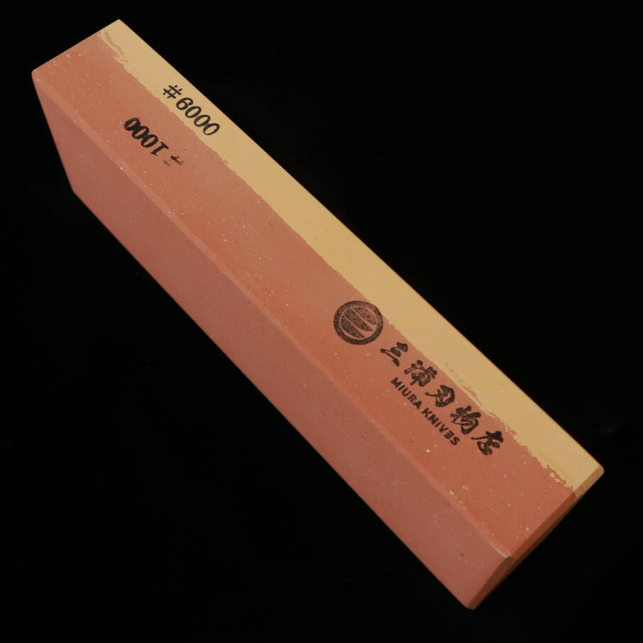 MIURA Combination Whetstone Akamon/Arashiyama (#1000/#6000, 180x55x30mm)